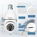 DDLC 360° Light Bulb Security Camera 1080P Full HD | Smart PTZ CCTV with Mobile App Control | Motion Detection | Two-Way Audio | Indoor Home Security Camera (Light Bulb) - Image 3