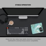 Printed Mousepad for Laptop, PC & Office Desk | Anti-Slip Rubber Base | Stylish & Designer Mouse Pad for Gaming, Students, Work from Home Use (9 X 7 inch) -Mint Green Gold Marble - Image 4