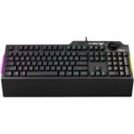 ASUS Membrane USB Gaming Keyboard for PC - TUF K1 Programmable, Onboard Memory with Dedicated Volume Knob, Aura Sync RGB and Side Lighting Detachable Wrist Rest Spill-Resistant (Black) - Image 4