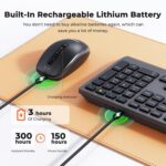 MEETION Bluetooth Keyboard and Mouse Combo, Wireless 2.4GHz Multi Device Computer Keyboard, Full Size Slim Keyboard, 3800 DPI Optical Mouse, Windows/Mac/Laptop/PC/Desktop/iPad/Phone - Image 4
