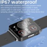 CALMORA Smart Watch with Blood Glucose Monitor, Heart Rate, SpO2 and ECG Tracking, 1.3-Inch Touch Display, Black Silicone Band, Waterproof Fitness Tracker - Image 7