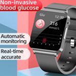 CALMORA Smart Watch with Blood Glucose Monitor, Heart Rate, SpO2 and ECG Tracking, 1.3-Inch Touch Display, Black Silicone Band, Waterproof Fitness Tracker - Image 9