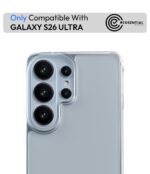 KAPAVER Essential Back Cover for Galaxy S26 Ultra | Hard 360° Protection Clear Case for Galaxy S26 Ultra (Clear) - Image 3