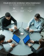 FEDUS NEXTPORT-500, 5-Port Fast Ethernet Switch 10/100Mbps, Network Splitter Hub for Desktop & SOHO, Unmanaged Plug & Play RJ45 LAN Expander, Fanless, for PC, Router, CCTV & Smart TV,Laptop,Gaming,Nas - Image 4