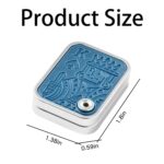 ZWERLIN Cat Paw Fidget Slider Toy for Adults – Blue Mechanical Push Card EDC Desk Toy, Stress Relief Office Gadget, Portable Anxiety Relief Fidget for Travel Study Focus Gift - Image 5