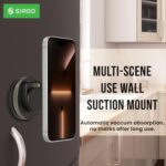 SIAGO SIA394 360° Vacuum Magnetic Phone Holder | Universal Magnetic Car Mount | Strong Suction Cup Mobile Stand for Car, Gym, Mirror, Shower | Compatible with All Smartphones - Image 5