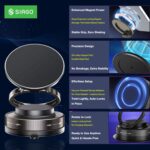 SIAGO SIA394 360° Vacuum Magnetic Phone Holder | Universal Magnetic Car Mount | Strong Suction Cup Mobile Stand for Car, Gym, Mirror, Shower | Compatible with All Smartphones - Image 6