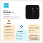 Cielo Smart Thermostat Eco | Supports conventional systems up to (2H/2C) and heat pumps (4H/2C) | Free C Cable Adapter | Alexa, Google, Siri Shortcuts, SmartThings, IFTTT | - Image 3