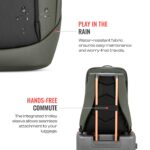 Urban Jungle by Safari, The Hive, Daily Commute & Office backpack | Premium fabric | Water Resistant | 180° Flat-open | Zipper Side Pockets | With Laptop & Tablet Sleeve Workpack - Image 6