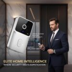 Drumstone M6 WiFi Video Doorbell Camera with Two-Way Audio, Motion Alerts, Night View, App Control & Indoor Chime for Home Entrance - Image 4