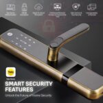 Yale Zuri Smart Door Lock | Fingerprint, PIN, RFID, Manual Key | Bluetooth Digital Smart Lock with Yale Home App Access | 3 Year Warranty | Antique Bronze - Image 3