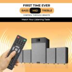OBAGE Classic-10 4.1 Home Theatre System | 350W Peak Output | 10" Woofer | Bluetooth 5.3, HDMI ARC, Optical in, USB, FM, AUX | Powerful Bass Surround Sound for TV, Music & Movies - Image 4
