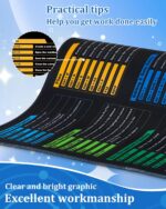 Excel Cheat Sheet Desk Pad, Waterproof Mouse pad, Large XL Gaming Mousepad, Desk mat for Keyboard and Mouse, Portable Computer Mousepad Â– Office, Waterproof, Non-Slip, Stitched Edges - Image 4