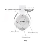 P47 Headphones Gaming Bluetooth Wireless Folding Headset Over Ear Eardphone with Mic Active Noise Cancellation Over EarHeadphones (White) - Image 4