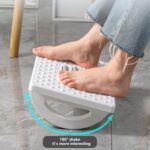 Foot Rest for Under Desk at Work - Ergonomic Foot Stools for Under Office Desk - Rocking Footrest with Roller Massager - Leg Rest for Chair, Computer Gaming - Promote Leg Circulation - Image 3