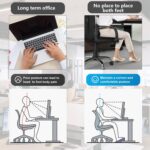 Foot Rest for Under Desk at Work - Ergonomic Foot Stools for Under Office Desk - Rocking Footrest with Roller Massager - Leg Rest for Chair, Computer Gaming - Promote Leg Circulation - Image 4