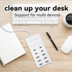 Charging Station with 6 USB-A & 4 USB-C Ports, 50W 10A USB Charging Block for Smart Phone, Tablet, Laptop, Multiple Devices - USB Power Strip with Auto-Detect Technology - Image 5