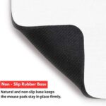 Mouse Pad, Large Printed Premium Textured Waterproof Anti Skid Rubber Base for Desktop Laptop Gaming Professional 240X210X3mm [20% Larger] (Pack of 1) (Hunter Partner Gojo Geto) - Image 5