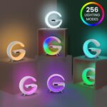 4-in-1 Intelligent LED Table Lamp | Wireless Charger, Night Light, Bluetooth Speaker, & Alarm Clock, App-Controlled, for Bedroom & Home Office Decor (Black) - Image 4