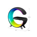 4-in-1 Intelligent LED Table Lamp | Wireless Charger, Night Light, Bluetooth Speaker, & Alarm Clock, App-Controlled, for Bedroom & Home Office Decor (Black) - Image 10