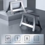 Multipurpose Laptop Holder Vertical Stand Holder for Laptop Tablets | Vertical Laptop Stand | MacBook Stand Docking Station. - Image 3