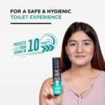 Pee Safe Toilet Seat Sanitizer Spray 75 ml (Mint, Lavender, Citrus, Pack of 3) | Reduces The Risk Of UTI & Other Infections | Protects From 99.9% Germs In 10 Seconds & Travel Friendly | Anti Odour - Image 3