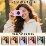 Digital Camera for Photography, 4K 72MP Vlogging Camera, Autofocus Point and Shoot Digital Camera for Teens Adult Beginner 16X Zoom, 32GB Card, 2 Batteries Pink - Image 7