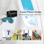 Ant Clip-On Mobile Phone Holder Stand for Table/Desk/Bed/Travel, 360° Rotating Adjustable Clamp Mount, Pocket Size Lightweight Foldable Stand, Compatible with 4–6.9 Inch Smartphones (Sky Blue) - Image 6
