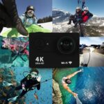 4K Action Camera 16MP with WiFi, 170° Wide Angle, Memory Card Support, Essential Accessories, for Vlogging and YouTube (Finish Black 1) - Image 3