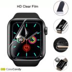 Casecandy® - [Pack of 4 Screen Protector Guard For Apple Watch SE3/ SE2/ SE Series 4/5/6 44mm | Apple Watch Series 6, SE Screen Guard (44mm) - HD/Anti Scratch/Bubble Free - Image 5