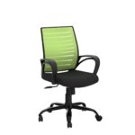 beAAtho® Verona Mesh Mid-Back Ergonomic Desk Office Chair with Tilting Mechanism, Comfortable Seat, and Revolving Heavy Duty Metal Base | Ideal for Work from Home & Study (Green) - Image 4