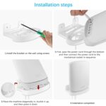 Router Mounting Brackets Router Wall Mount Holder for Orbi Whole Home Tri-Band Mesh WiFi 6 System RBK762S, RBK762S, RBS760 - Image 5