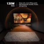 ZEBRONICS Juke BAR 3650 PRO Powerful soundbar with Dual 7.62cm (3") subwoofers, 100W RMS Output, 2.2 Configuration, HDMI ARC, Optical, Bluetooth v5.0, LED Display, Wall mountable & Remote - Image 3