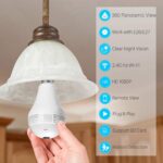 4MP Bulb Camera 1080p HD | E27 WiFi CCTV | 360° Pan Tilt | Siren Alarm | 2 Way Audio | V380 Pro App Color Night Vision AI Tracking Indoor Wireless Security - Image 3