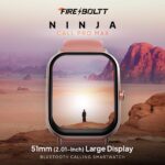Fire-Boltt Ninja Call Pro Max Bluetooth Calling Smart Watch, 2.01" HD Display, 120+ Sports Modes, Health Suite, AI Voice Assistance, SpO2 & Heart Rate Monitor Smartwatch for Men & Women - Pink - Image 3