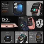 Fire-Boltt Ninja Call Pro Max Bluetooth Calling Smart Watch, 2.01" HD Display, 120+ Sports Modes, Health Suite, AI Voice Assistance, SpO2 & Heart Rate Monitor Smartwatch for Men & Women - Pink - Image 4