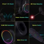𝓓rumstone (𝟑 𝐘𝐄𝐀𝐑 𝐖𝐀𝐑𝐑𝐀𝐍𝐓𝐘) Gaming Headset with RGB Lighting, Over-Ear Design, Adjustable Mic LED Light Effects, Stereo Surround Sound, Soft Earpads & Adjustable Headband for PC Gaming - Image 8