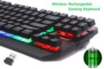 Offbeat - 2.4Ghz Wireless 19 Anti-Ghost Keys Tru-Rgb Backlit 87 Keys Rechargeable Wireless Gaming Keyboard For Pc|Laptop|Mac|Ipad, Black - Image 3