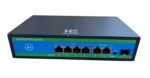 Hanutech Smart Ai Gigabit PoE Switch 4 Port- 4 Port PoE 1000Mbps 2 Port RJ45 Uplink 1000Mbps 1 Port Fiber SFP Slot 1G, 65W for IP Cameras- 1 Year Warranty - Image 3