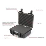 Plastic Ew2510 Protective Hard Case Briefcases With Cubed Foam For Camera (Black) - Image 3