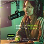 Shure SM7dB Dynamic Vocal Microphone w/Built-in Preamp for Streaming, Podcast, & Recording, Wide-Range Frequency, Warm & Smooth Sound, Rugged Construction, Detachable Windscreen - Black - Image 6