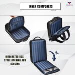PU Leather Laptop Backpack for Men & Women | 15.6 Inch Laptop Bag |Travel Backpack with Multiple Compartments | Office & College Backpack | Black - Image 5