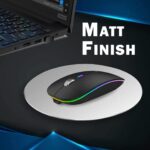 RPM Euro Games Wireless Gaming Mouse | Rechageable 500 mAh Battery | Adjustable 2400 DPI | 6 Color Backlit RGB | Works with Windows, MAC, Android. - Image 3