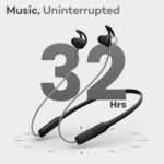 GOBOULT Newly Launched EQCharge Bluetooth Earphones with 32H Playtime, Zen ENC Mic, Dual Device Connectivity, Type C Fast Charging, 14.2mm Bass Driver, Made in India (Jet Black) - Image 4