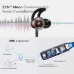 GOBOULT Newly Launched EQCharge Bluetooth Earphones with 32H Playtime, Zen ENC Mic, Dual Device Connectivity, Type C Fast Charging, 14.2mm Bass Driver, Made in India (Jet Black) - Image 5