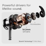GOBOULT Newly Launched EQCharge Bluetooth Earphones with 32H Playtime, Zen ENC Mic, Dual Device Connectivity, Type C Fast Charging, 14.2mm Bass Driver, Made in India (Jet Black) - Image 7