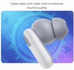 Original 2R Buds for OnePlus Nord Wireless Earphones Featuring Mic 12.4mm Sound Output 38Hour Backup QuadMic (White) - Image 3