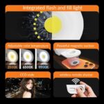 Yantralay MagShot Grip with Built-in Fill & Flash Light | FunShot Magnetic DSLR-Style Phone Camera Grip with Detachable Wireless Shutter & 1/4” Tripod Mount for i-Phone 17/16/15/14/13 & Android - Image 4