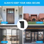 OLAIKE Waterproof Adjustable Angle Mount for Video Doorbell Wired, Doorbell Angle Mount (30 to 60 Degree),Expand the View Area, Mounting Plate Wedge Corner Kit/Rain Shield/Waterproof cap,Black - Image 6