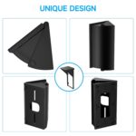OLAIKE Waterproof Adjustable Angle Mount for Video Doorbell Wired, Doorbell Angle Mount (30 to 60 Degree),Expand the View Area, Mounting Plate Wedge Corner Kit/Rain Shield/Waterproof cap,Black - Image 7